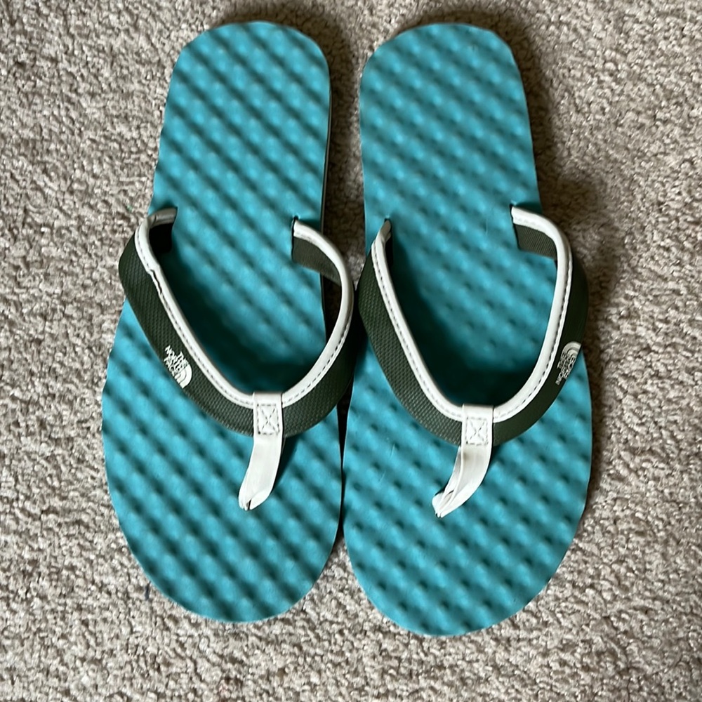 North Face flip flops